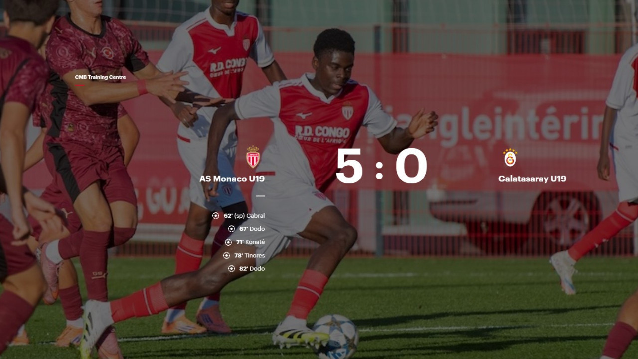 MAÇ SONUCU | Monaco U19 5-0 Galatasaray U19