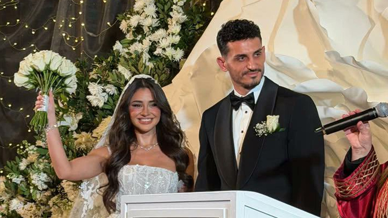 Samet Akaydin ile Hazal Çağlar evlendi! Nikah şahitleri dikkat çekti