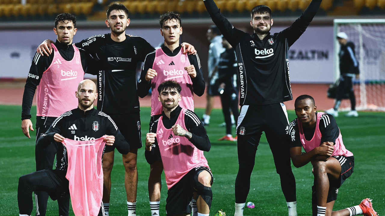 Beşiktaş, günü çift antrenmanla tamamladı