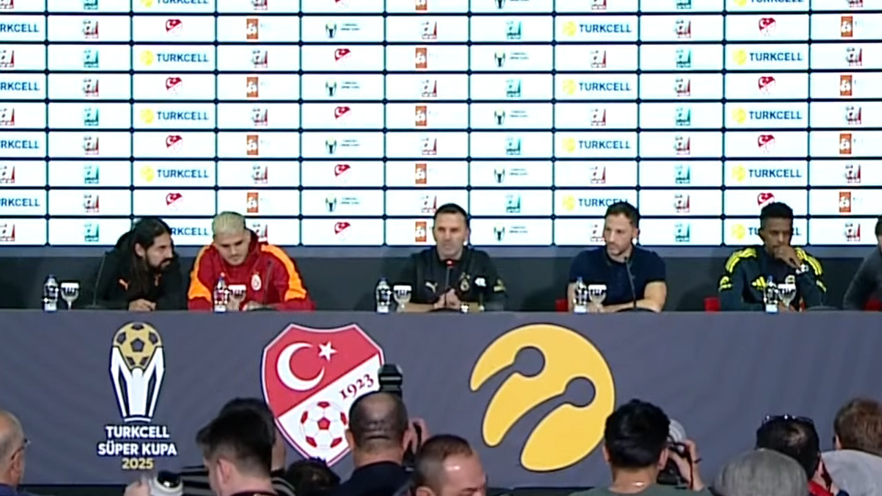 CANLI | Galatasaray - Fenerbahçe ortak basın toplantısı