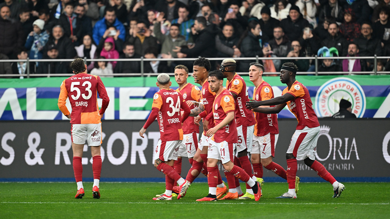 MAÇ SONUCU | Galatasaray Rize'de rahat kazandı!