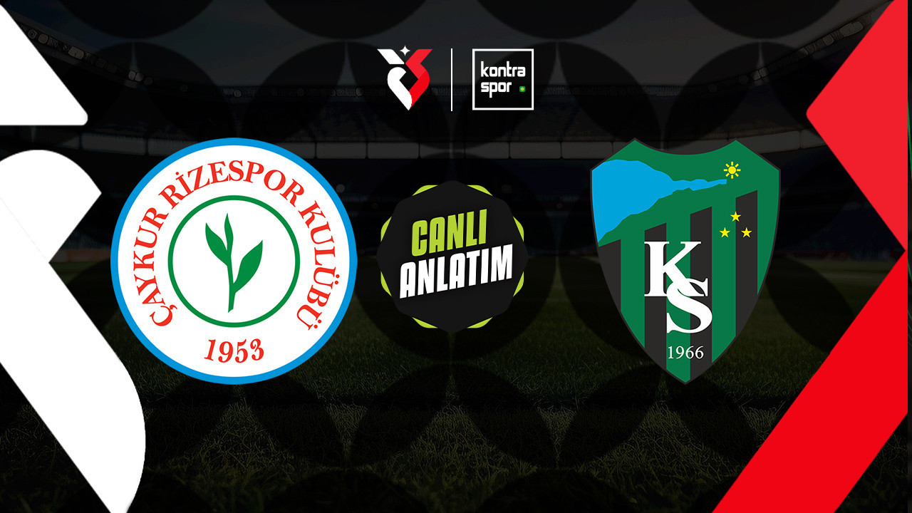 CANLI ANLATIM | Rizespor - Kocaelispor maçı canlı skor ve maç özeti (Trendyol Süper Lig)