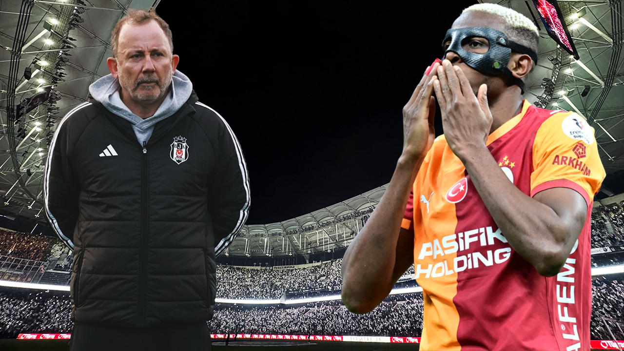 Sergen Yalçın'dan Osimhen önlemi! Beşiktaş-Galatasaray derbisinde defans hattı Agbadou-Uduokhai'den oluşacak