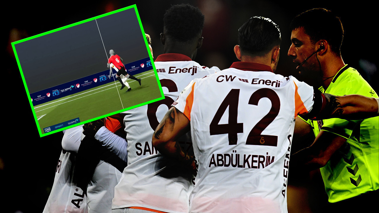 Leroy Sane attı Yunus Akgün ofsaytta diye gol sayılmadı! Trio 14 pozisyonu tek tek açıkladı