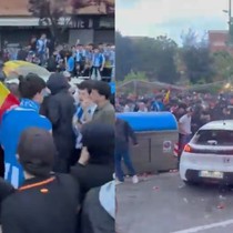 Espanyol - Barcelona maçı öncesi olay çıktı! Arabayla taraftarı ezdi