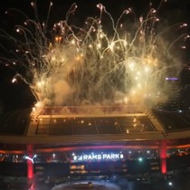 Rams Park'ta şampiyonluk kutlaması havadan görüntülendi