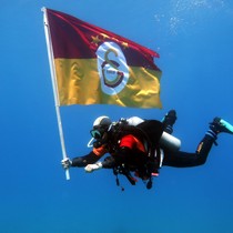 Fethiye’de dalgıçlardan deniz altında şampiyonluk kutlaması