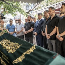 Serdar Topraktepe'nin ağabeyi Ayhan Topraktepe son yolculuğuna uğurlandı