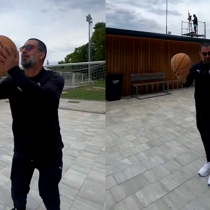Arda Turan basketbolda hünerlerini sergiledi