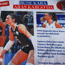 Aras Kargo, smaçör Buse Kara'yı transfer etti
