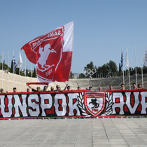 Samsunspor taraftarı Yunanistan'da! 10 bin km yol gittiler