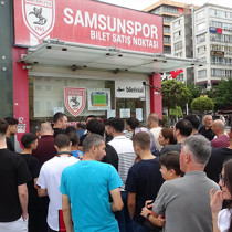 Samsunspor taraftarlarından Panathinaikos maçı biletlerine yoğun ilgi