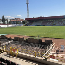 Bolu Atatürk Stadı'nda çalışmalar sürüyor