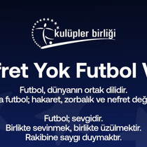 Süper Lig kulüplerinden 'Nefret yok, futbol var' mesajı