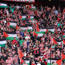 Athletic Bilbao, Mallorca maçı öncesi Filistin için tören düzenledi