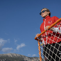 Milli sporcu Şahika Ercümen nefesini yine Gazze için tutacak