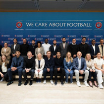 Tolga Zengin ve Cüneyt Çakır UEFA organizasyonuna katıldı