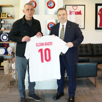 Elchin Ibadov'dan TFF Başkanı Hacıosmanoğlu'na ziyaret