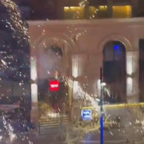 Kosovalılar milli takım oteline saldırdı