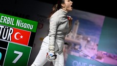 Milli eskrimci Nisanur Erbil, Güney Kore'de ana tabloda