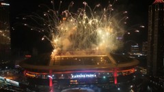 Şampiyonluğunu kutlayan Galatasaray'da RAMS Park'ın havadan görüntüsü
