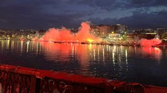VİDEO İZLE | Samsunspor taraftarından 60’ıncı yıl kutlamalarında meşaleli şov