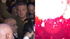 Fenerbahçeli taraftarlar Sadettin Saran'ı karşıladı