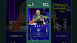 Nebil Evren: Barcelona'nın 22 şutu var, 11'i isabetli. Galatasaray sadece 5 şut atabildi, 3'ü...