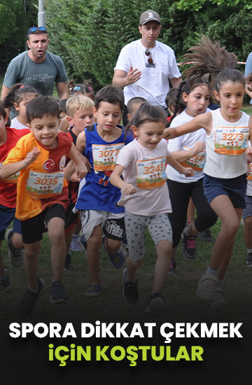 Eskişehirli çocuklar, spora dikkati çekmek için koştu