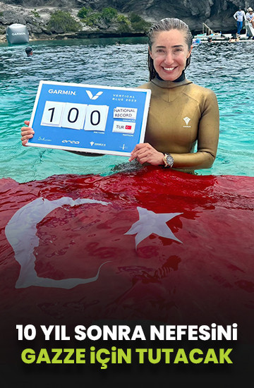 Milli sporcu Şahika Ercümen 10 yıl sonra nefesini yine Gazze için tutacak