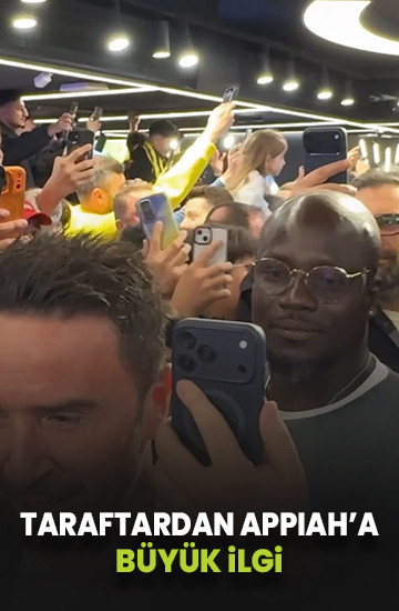 Fenerbahçe taraftarından Appiah ve Serdar Kulbilge'ye büyük ilgi