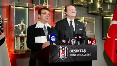 İBB Başkanı Ekrem İmamoğlu, Beşiktaş Başkanı Hasan Arat'ı ziyaret etti