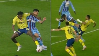 Trabzonspor-Fenerbahçe maçının tartışmalı pozisyonu: Amaç ne? Rakibin yükselmesini engellemek!