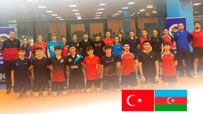 Türkiye ile Azerbaycan'ın 19 ve 15 yaş altı masa tenisi milli takımları ortak kamp yapıyor