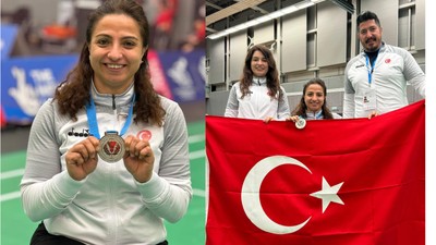 Milli para badmintoncu Emine Seçkin, İskoçya'da gümüş madalya kazandı