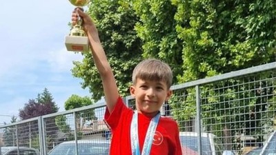 Balıkesirli minik sporcu Emrah Şenay, dünya ikincisi oldu