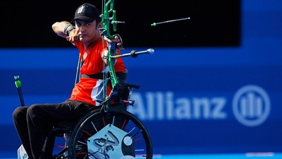Milli para okçu Bahattin Hekimoğlu, erkekler W1 kategorisinde çeyrek finalde elendi