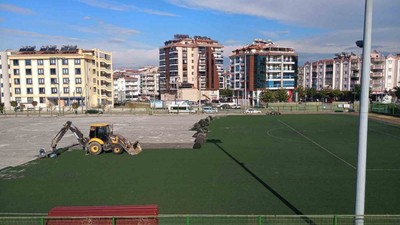 Salihli’de Ali İhsan Karayiğit Stadı yenileniyor