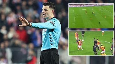 Samsunspor-Galatasaray maçına damga vuran pozisyon: Çok net bir penaltı kaçmış!