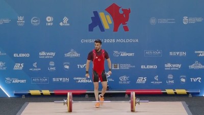 Harun Algül, koparmada 112 kg kaldırdı şampiyon oldu