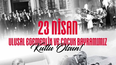 Spor camiasından 23 Nisan Ulusal Egemenlik ve Çocuk Bayramı mesajları
