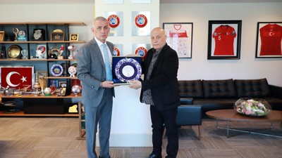 Ecmel Faik Sarıalioğlu ile TFF Başkanı İbrahim Hacıosmanoğlu arasında görüşme!
