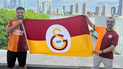 Galatasaray'ın 25. şampiyonluğu New York'ta kutlandı