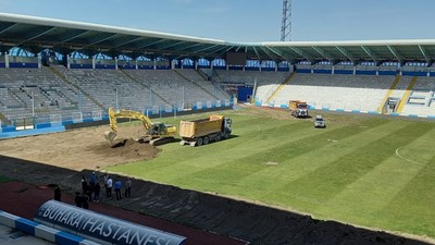 Erzurumspor'da stat değişiyor! Yeni halinden görüntüler paylaşıldı