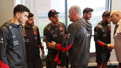ABD ve Meksika maçı öncesi A Milli Takım'da bayramlaşma yapıldı