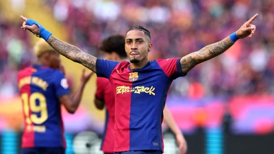 İspanya La Liga'da sezonun oyuncusu Raphinha seçildi