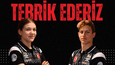 Milli pentatletler Tulya ile Muhammed Emir, 17 yaş altında Avrupa 2'ncisi oldu
