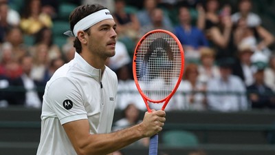 Wimbledon'da tek erkeklerde dünya 5 numarası Taylor Fritz, çeyrek finale yükseldi