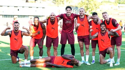 Galatasaray çift idmanla günü bitirdi