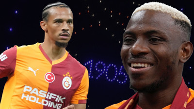 Galatasaray'da şölen günü! Osimhen ve Sane için imza töreni